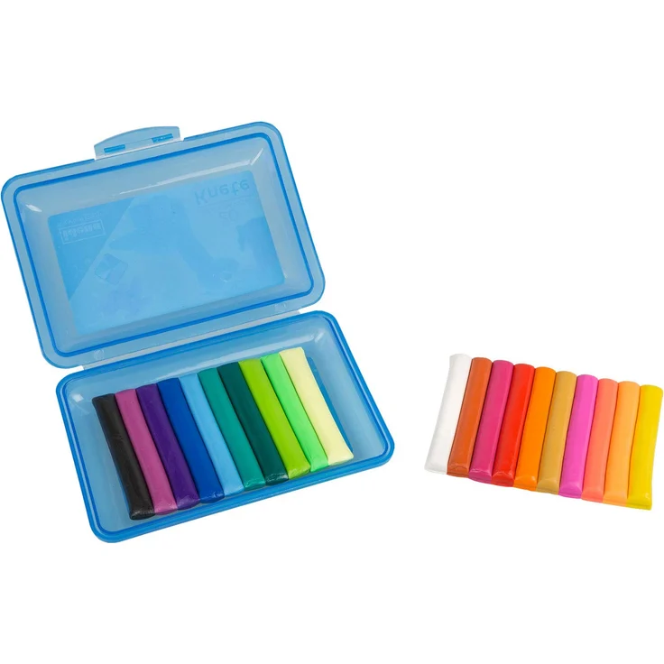 Idena 68125 - Knetbox mit 20 Stangen Knete, blau – Bild 4