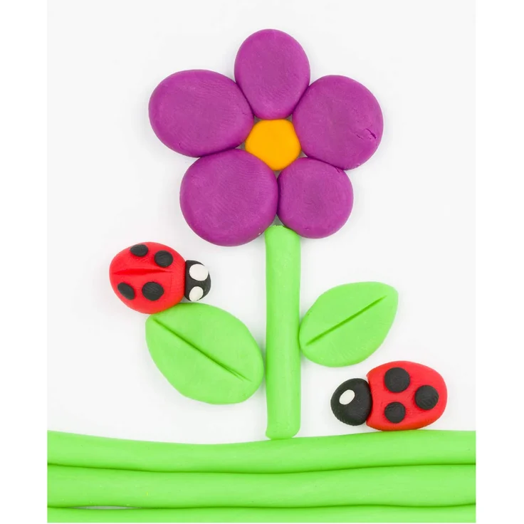 Idena 68125 - Knetbox mit 20 Stangen Knete, blau – Bild 6