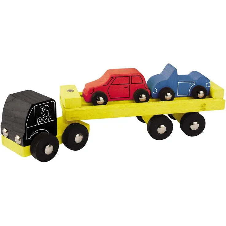 Heros 100027842 - Holz Auto-Transporter, 3-teilig
