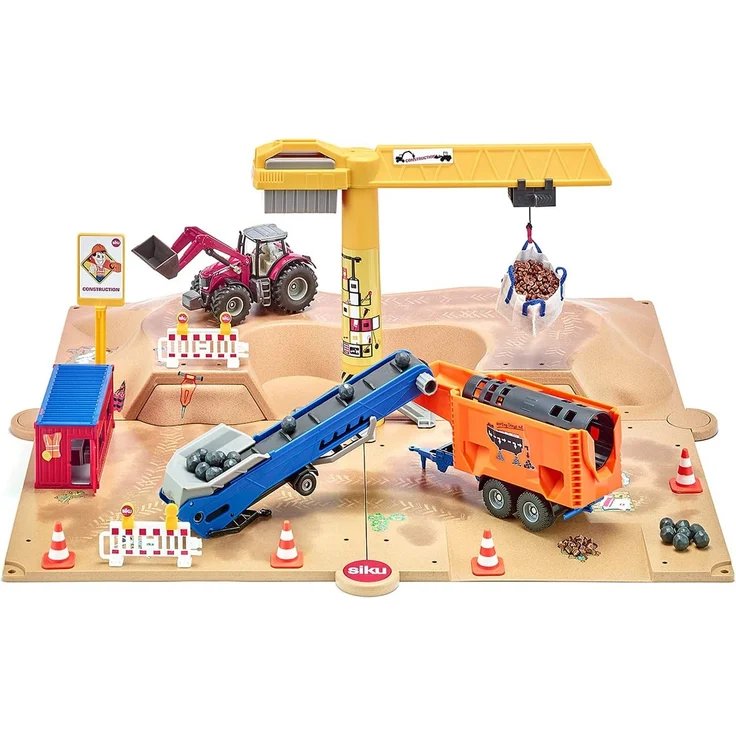 siku 5701, Baugrube, Metall/Kunststoff, bunt, Inkl. umfangreiches Zubehör, Viele Spielfunktionen – Bild 1