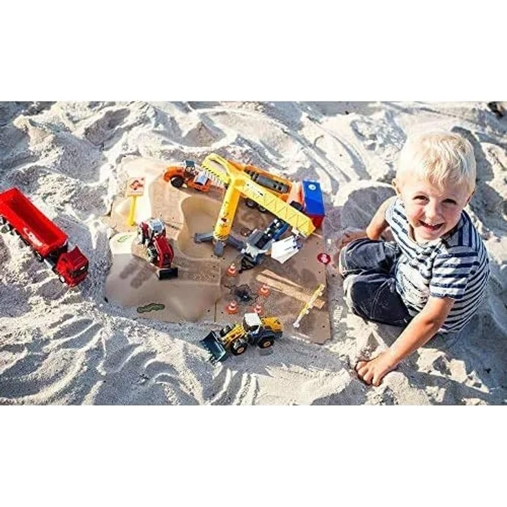 siku 5701, Baugrube, Metall/Kunststoff, bunt, Inkl. umfangreiches Zubehör, Viele Spielfunktionen – Bild 8