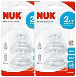 NUK First Choice Soft-Trinktülle, kombinierbar mit allen First Choice Flaschen, 6–18 Monate, 2 Stück