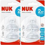 NUK First Choice Soft-Trinktülle, kombinierbar mit allen First Choice Flaschen, 6-18 Monate, 2 Stück