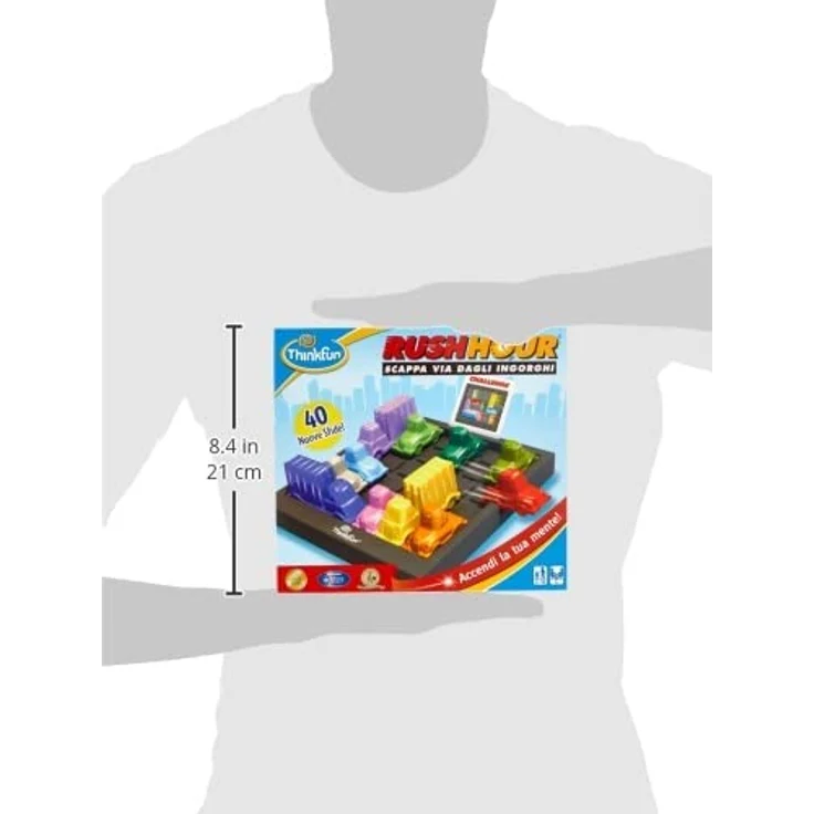 Ravensburger ThinkFun 76300 Rush Hour Logikspiel für 1 + Spieler, Alter 8 + (Italienische Version) – Bild 6