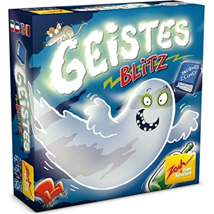 Zoch 601129800 Geistesblitz, das lustige Reaktionsspiel für Groß und Klein, wer schnell die richtigen Figuren schnappt, hat Gute Chancen zu gewinnen, ab 8 Jahren
