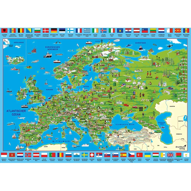 Schmidt Puzzle 500 Teile Europa entdecken - Preisvergleich – Bild 2
