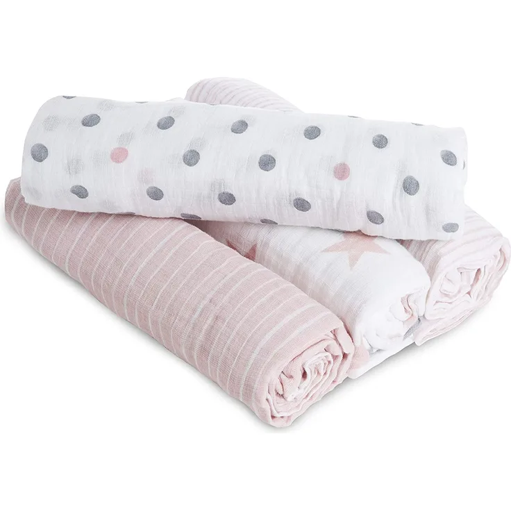 aden® Pucktücher doll rosa 4er Pack