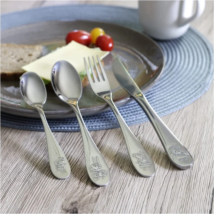 Peppa Wutz - Edelstahl Besteckset - 4 Teile – Bild 4