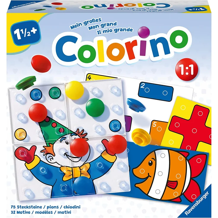 Ravensburger 20959 Mein großes Colorino, Mitwachsendes Lernspiel - So wird Farben lernen zum Kinderspiel - Spieleklassiker für Kinder ab 1,5 Jahren – Bild 2