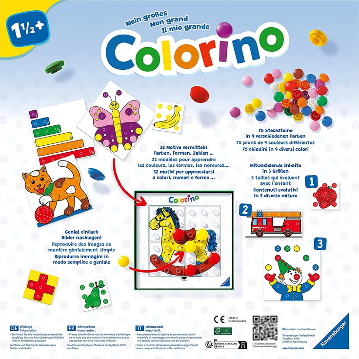 Ravensburger 20959 Mein großes Colorino, Mitwachsendes Lernspiel - So wird Farben lernen zum Kinderspiel - Spieleklassiker für Kinder ab 1,5 Jahren – Bild 6