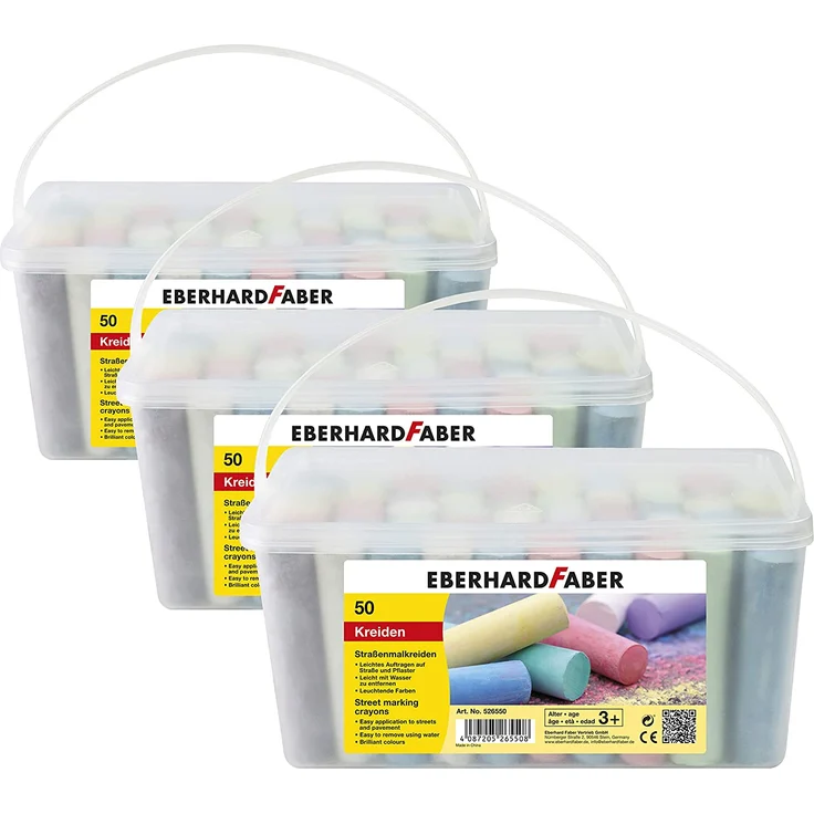 Eberhard Faber 526550 Straßenmalkreide, 50er Eimer – Bild 2