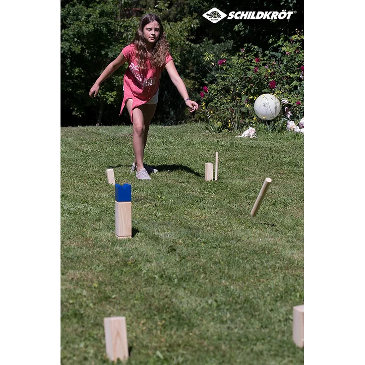 Schildkröt - Kubb Spiel, Wikingerkegeln, Pinienholz - Preisvergleich – Bild 3