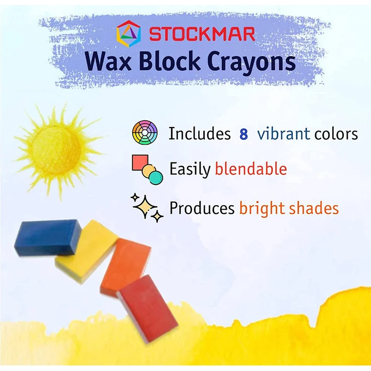 Stockmar Wachsmalblock 8er sort – Bild 2