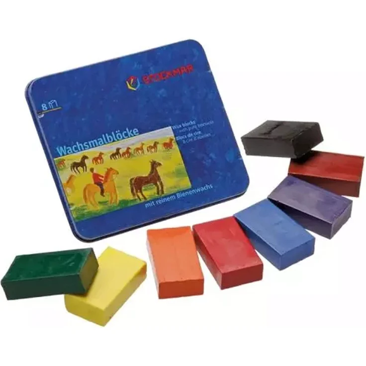 Stockmar Wachsmalblock 8er sort – Bild 1