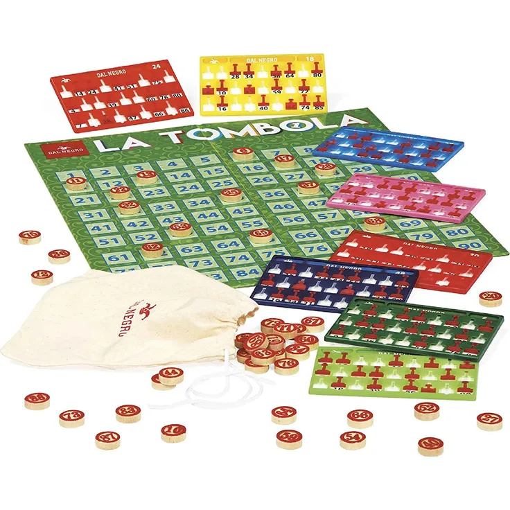 Dal Negro Tombola Brettspiel Spielzeug 858, Mehrfarbig, 8001097539031