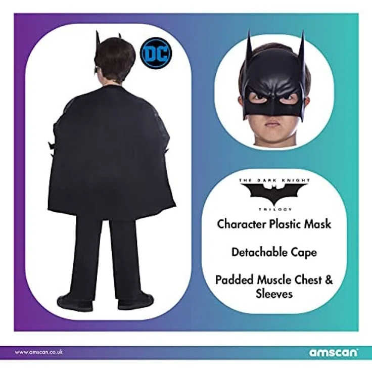 Kinderkostüm Batman Dark Knight Alter 3- – Bild 6