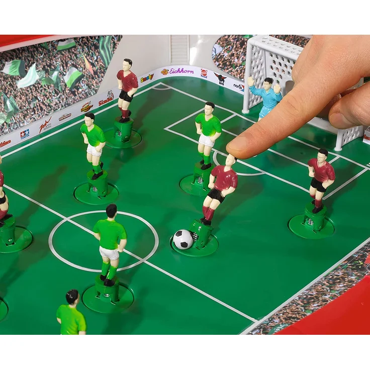 Noris 606178712 Fußball Arena, Der Tischfußball Spaß für die ganze Familie, mit Toranzeige, Gesamtgröße 55 x 41 x 8 cm, ab 4 Jahren – Bild 4