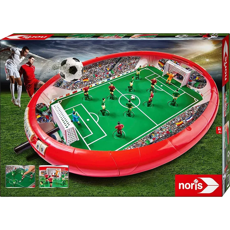Noris 606178712 Fußball Arena, Der Tischfußball Spaß für die ganze Familie, mit Toranzeige, Gesamtgröße 55 x 41 x 8 cm, ab 4 Jahren – Bild 2