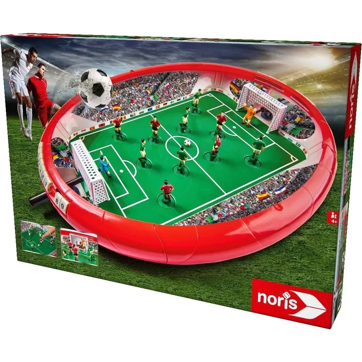 Noris 606178712 Fußball Arena, Der Tischfußball Spaß für die ganze Familie, mit Toranzeige, Gesamtgröße 55 x 41 x 8 cm, ab 4 Jahren – Bild 5