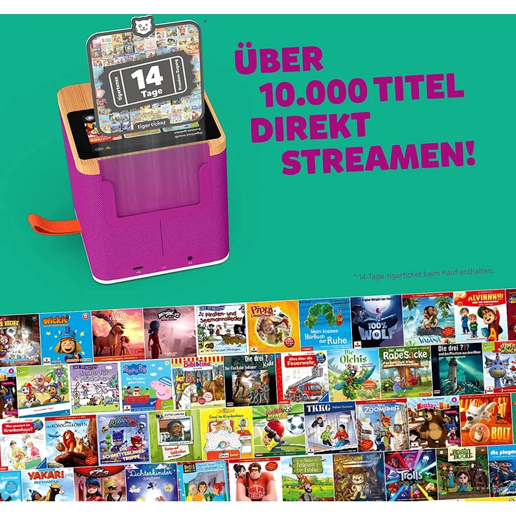 Tiger Media 'tigerbox TOUCH', ab 3 Jahren, inkl. Startpaket, mit Touchdisplay, Stereo-Klang und Nachtlicht, lila - Preisvergleich – Bild 3