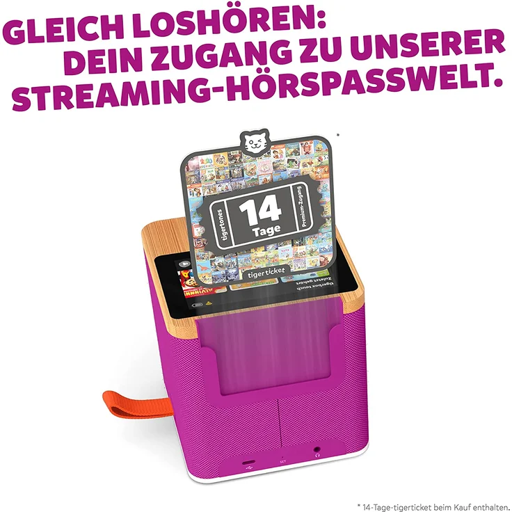 Tiger Media 'tigerbox TOUCH', ab 3 Jahren, inkl. Startpaket, mit Touchdisplay, Stereo-Klang und Nachtlicht, lila - Preisvergleich – Bild 2