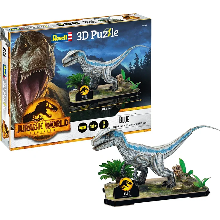Revell 00243 - Jurassic World Dominion - Velociraptors 'Blue' - 3D Puzzle – Bild 1