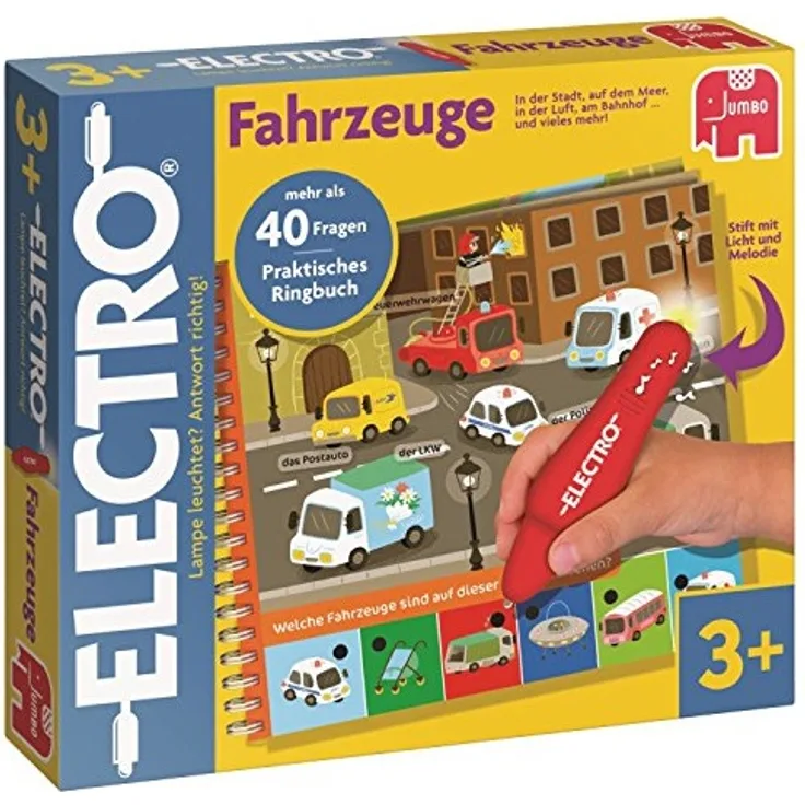 Jumbo Spiele 19534 Elektro Wonderpen Fahrzeug-Lernspiel