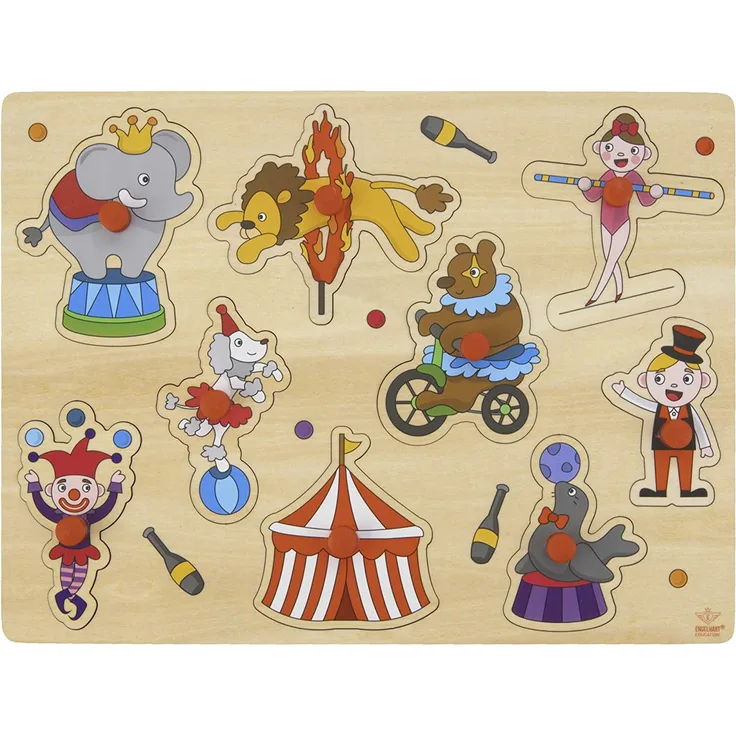 Engelhart puzzle Puzzle Zirkus junior 22,5 x 30 cm Holz 10-teilig