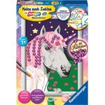 Ravensburger Malen nach Zahlen Einhorn mit Pailletten