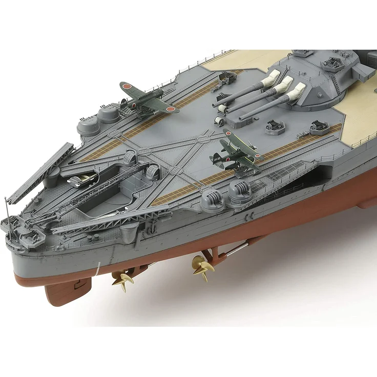TAMIYA 78025 - WWII Yamato, Version 2005 – japanisches Super-Schlachtschiff, Maßstab 1:350, XXL Modell, Flugzeugträger, Zweiter Weltkrieg, 76cm lang – Bild 4