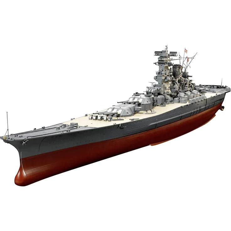 TAMIYA 78025 - WWII Yamato, Version 2005 – japanisches Super-Schlachtschiff, Maßstab 1:350, XXL Modell, Flugzeugträger, Zweiter Weltkrieg, 76cm lang – Bild 1