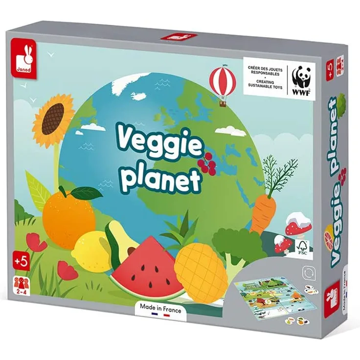 Janod-WWF® Geschwindigkeitsspiel Jahreszeiten Obst & Gemüse
