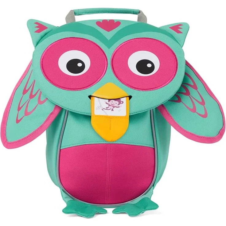 Affenzahn 'Kleiner Freund Eule' Kinderrucksack, ab 1 Jahr, 4 Liter, türkis/rosa/gelb – Bild 5
