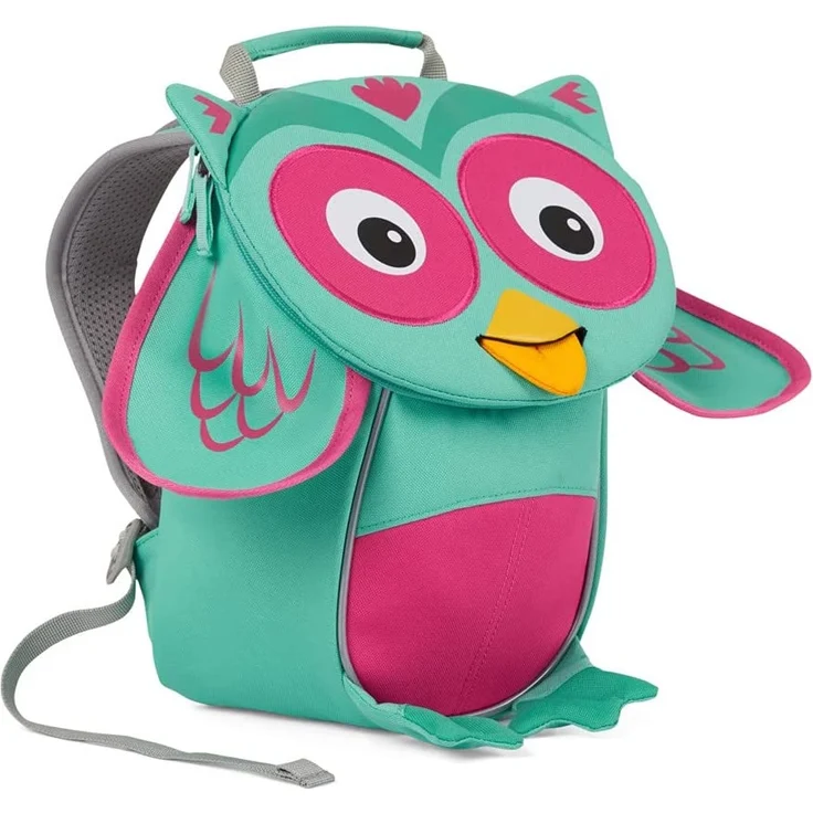 Affenzahn 'Kleiner Freund Eule' Kinderrucksack, ab 1 Jahr, 4 Liter, türkis/rosa/gelb – Bild 3