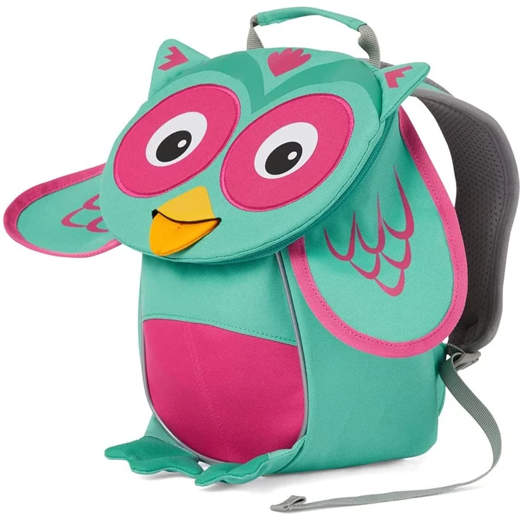Affenzahn 'Kleiner Freund Eule' Kinderrucksack, ab 1 Jahr, 4 Liter, türkis/rosa/gelb – Bild 2