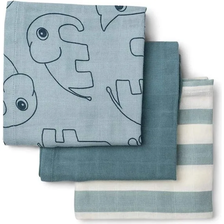 Done by Deer Deer Friends Hydrophile Windeln Blue 3 Stück Blau