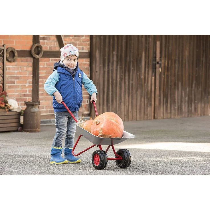 Rolly Toys Schubkarre Metallschubkarre (mit Doppelrad, komfortable Griffe, bis zu 25 kg belastbar, ab 2 ½ Jahren) 271849 – Bild 2