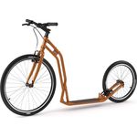 Yedoo S2620 Tretroller - bis 130 kg, Kickscooter mit Luftreifen 26/20 - Roller Scooter für Erwachsene, Dogscooter (orange)