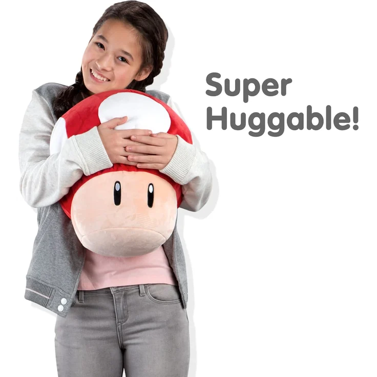 Red Mushroom Mocchi Mocchi (Large), das Nintendo Mario Kart Mocchi Mocchi Plüsch Spielzeug Kissen in 40cm Größe. Perfekt für das Kinderzimmer oder Sofa, Kinder ab 3 Jahren und Nintendo-Fans – Bild 4