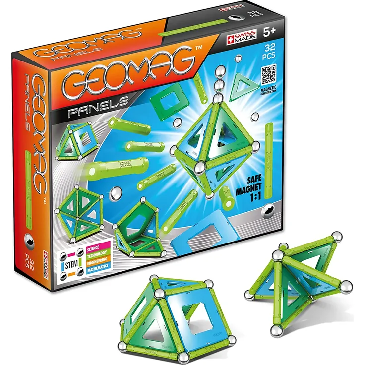 Geomag, Classic Panels, 460, Magnetkonstruktionen und Lernspiele, 32-teilig