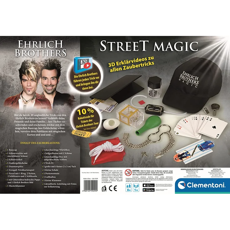 Clementoni Ehrlich Brothers Street Magic Zauberkasten – Bild 3