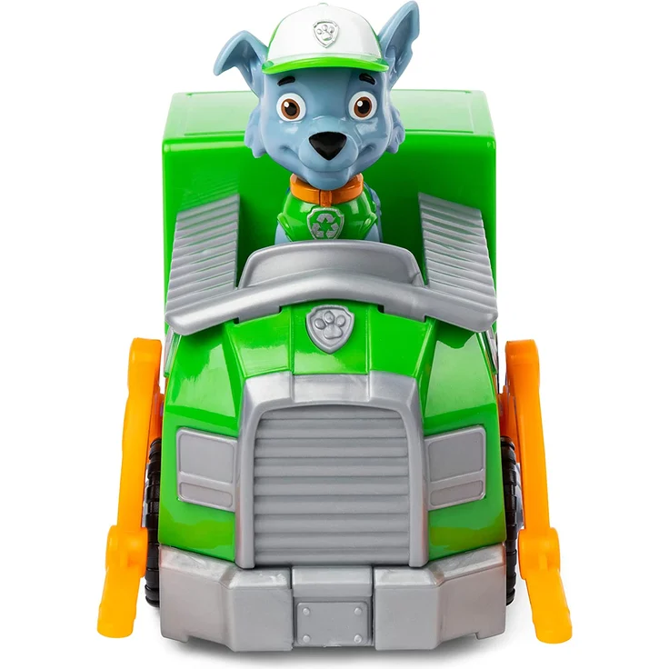 Paw Patrol 6054969 Rocky's Recycling Truck Fahrzeug mit Sammelfigur, für Kinder ab 3 Jahren, Mehrfarbig – Bild 5