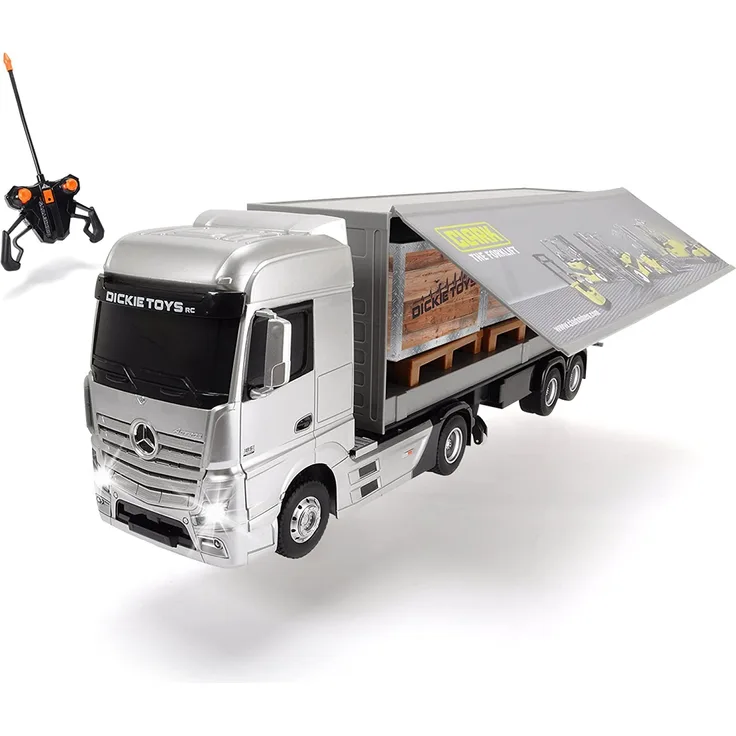 Dickie Toys 201119884 - RC Mercedes-Benz Actros, funkferngesteuerter LKW inklusive Batterien, 49 cm