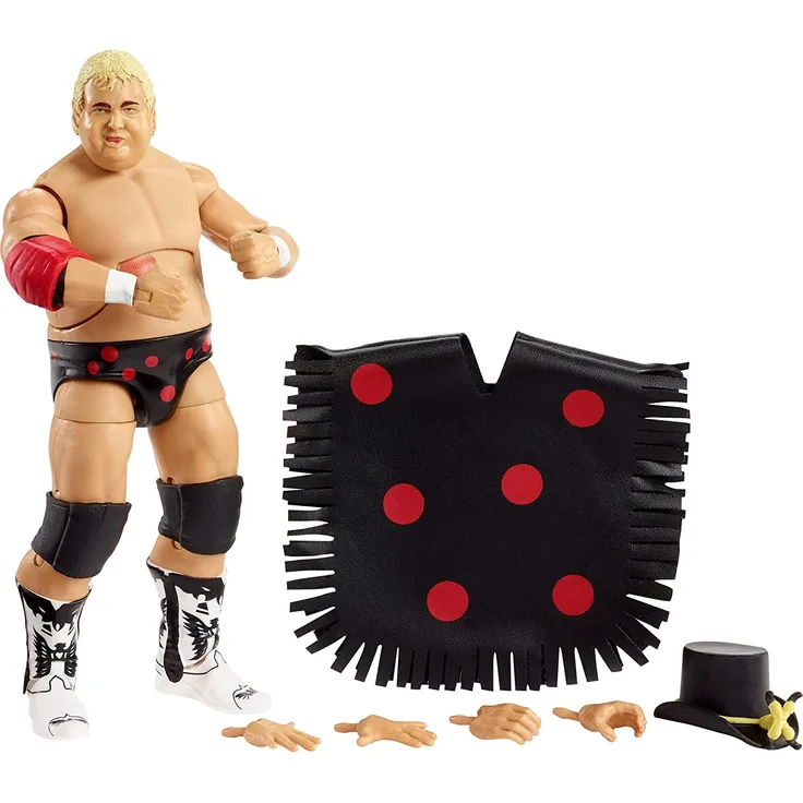 WWE GVB51 - Dusty Rhodes Elite Collection Actionfigur, ca. 15 cm, beweglich, zum Sammeln, ab 8 Jahren