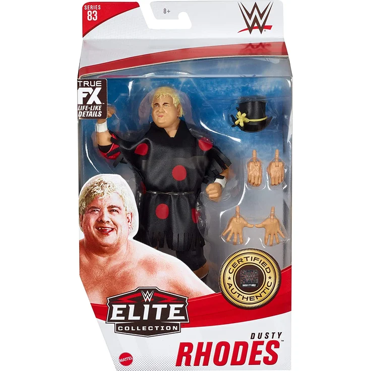 WWE GVB51 - Dusty Rhodes Elite Collection Actionfigur, ca. 15 cm, beweglich, zum Sammeln, ab 8 Jahren – Bild 6