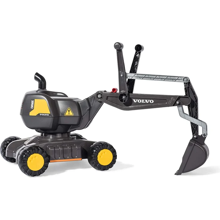 Rolly Toys rollyDigger Volvo EW160 Spielzeugbagger (für Kinder von 3-5 Jahre, Kunststoffbagger, Farbe grau/gelb) 421152 – Bild 2