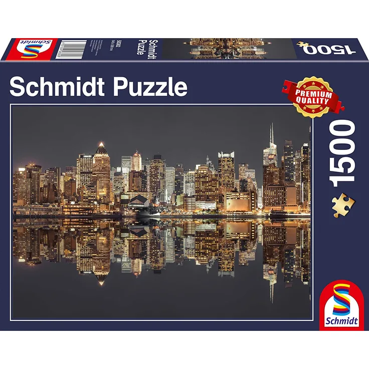 puzzle Skyline New York 60 x 85 cm grau 1500 Teile