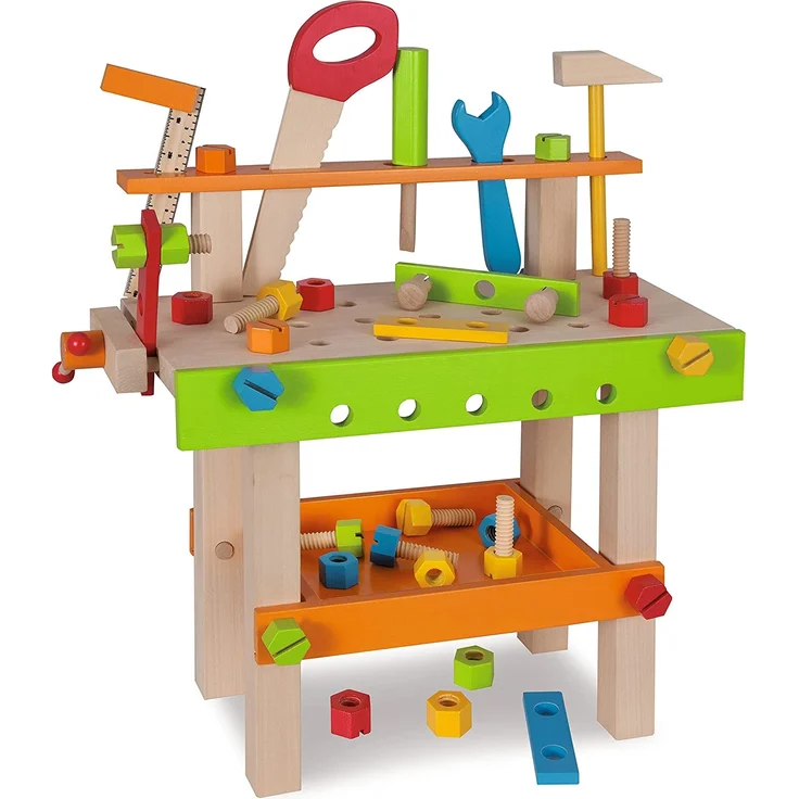 Eichhorn 100001844 Werkbank Spielzeug, Bunt – Bild 9