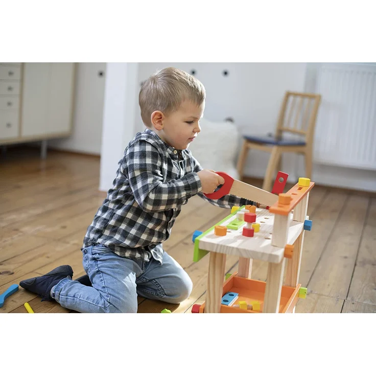 Eichhorn 100001844 Werkbank Spielzeug, Bunt – Bild 5