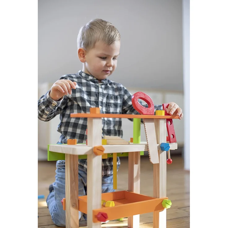Eichhorn 100001844 Werkbank Spielzeug, Bunt – Bild 7